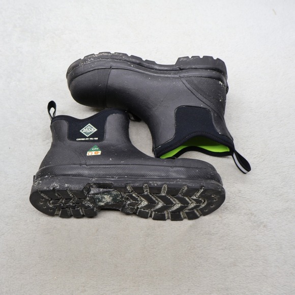 Muck Unisex M7 W8 Work Boots BLK Chore Ankle Steel Toe Waterproof Pull-On 010021 main image 15